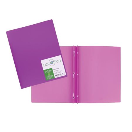 3 HOLE ECO REPORT COVER PURPLE