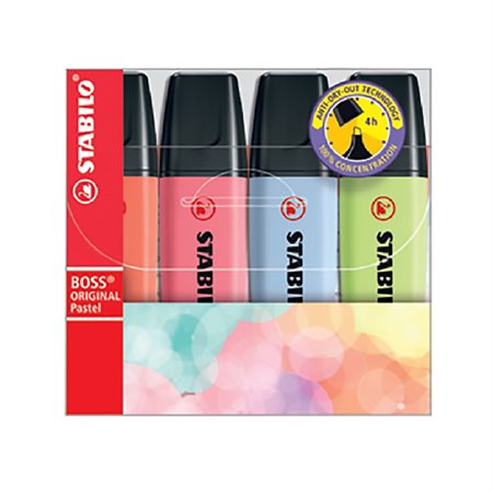 4 Stabilo Boss pastel highlighters kit #2