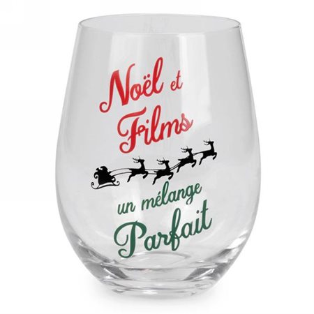 Holiday stemless glass