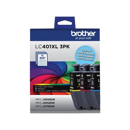 CARTOUCHE JET D'ENCRE BROTHER 401XL COULEUR