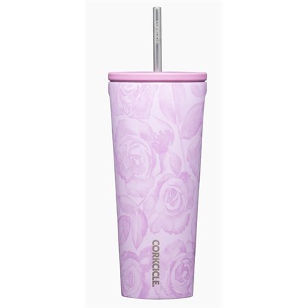 GOBELET AVEC PAILLE 24OZ FORGET ME NOT