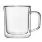 GLASS MUG 12OZ CLEAR DOUBLE PACK