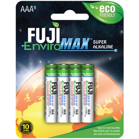 FUJI ENVIROMAX AAA @8 BATTERY PACKAGE