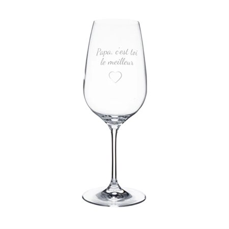 Wine glass "Papa, c'est toi le meilleur"