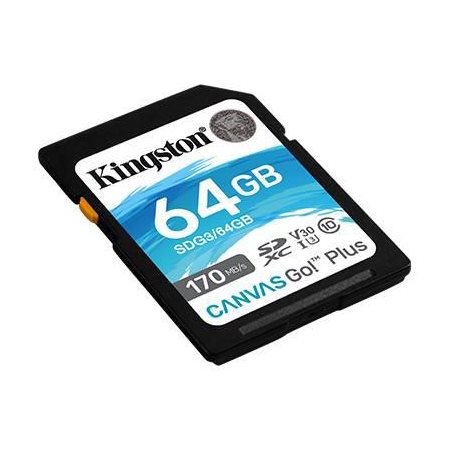 CARTE MÉMOIRE KINGSTON SD 64GB CANVA GO PLUS