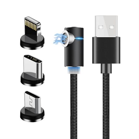 CABLES PLAY USB MAGNETIQUES 3 EN 1