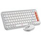 ENS. CLAVIER / SOURIS LOGITECH POP ICON BLANC