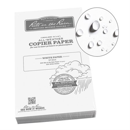 Waterproof printer paper 8.5x14