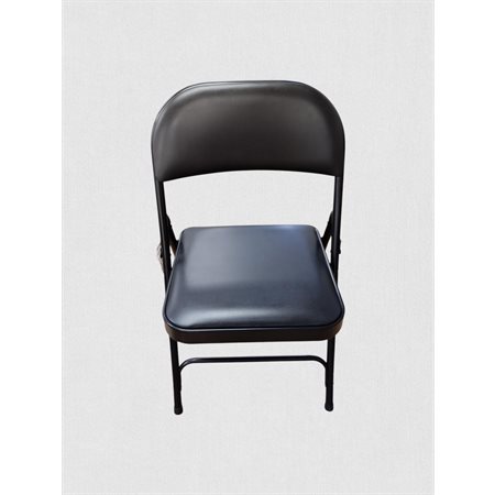 CHAISE PLIANTE REMBOURÉE NOIR