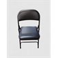 METAL FOLDING CHAIR - BLACK