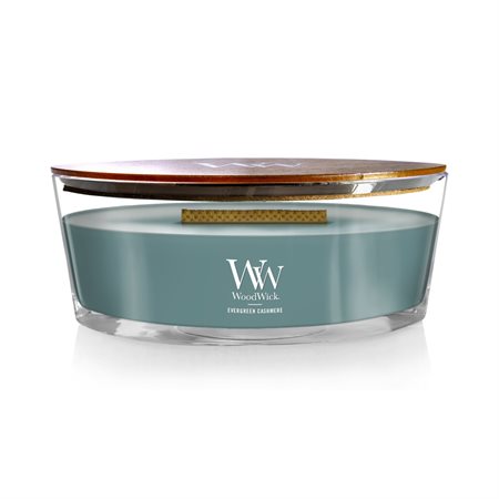 WoodWick Ellipse scented candle "Evergreen Cashmere"