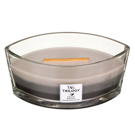 WoodWick Ellipse Trilogy scented candle "Warm Woods"